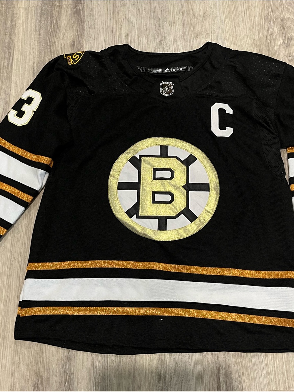 NWT Adidas Boston Bruins Brad Marchand 63 NHL Jersey. Size 46 (Small) - Picture 2 of 8